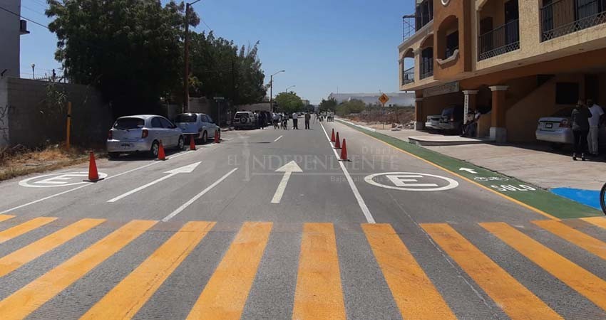 Arranca ampliación de la Ciclovía Rangel en las calles Jalisco y Colima de La Paz