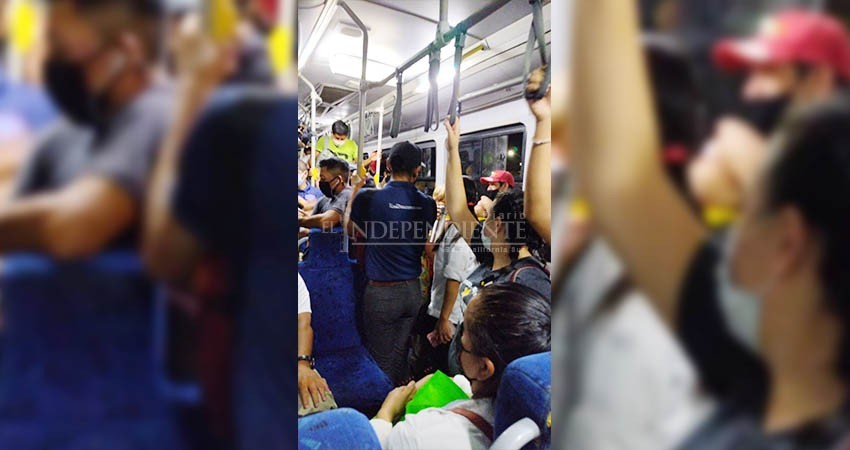 Reportan usuarios nulas medidas sanitarias en transporte público