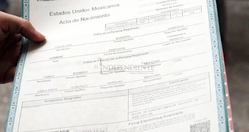 Aprueban legisladores  de BCS cambio de orden  en apellidos y nombres
