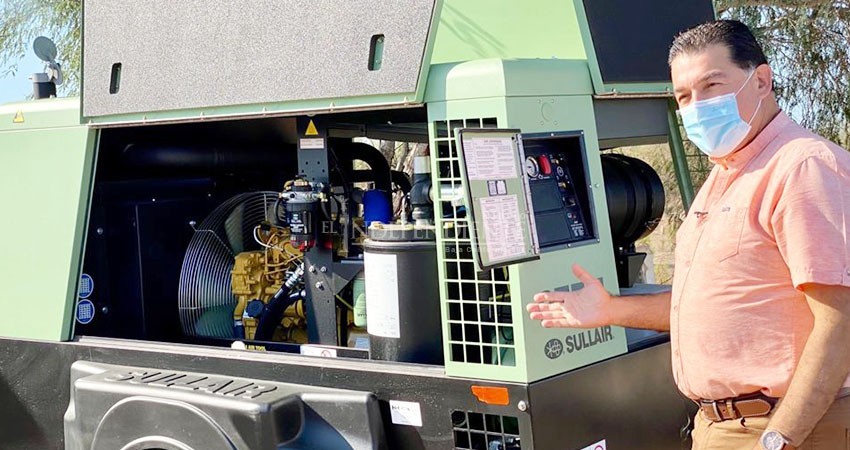 Adquiere el OOMSAPAS La Paz equipo compresor para el mantenimiento de pozos
