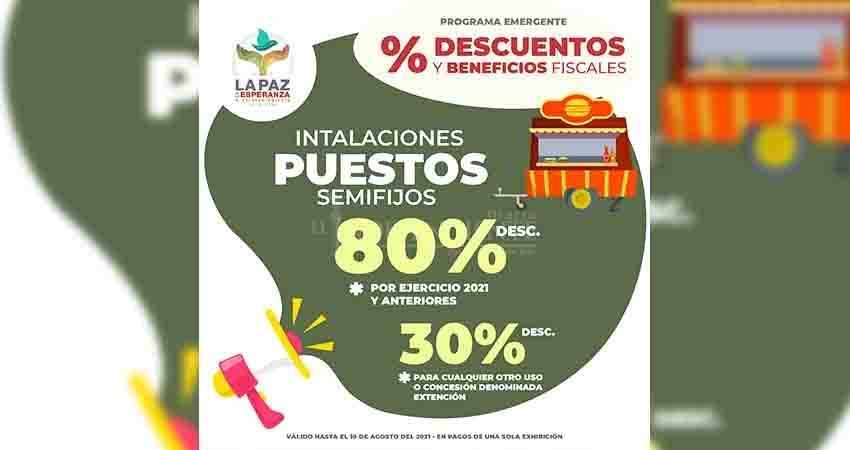 Inicia programa de descuentos en servicios e impuestos del Ayuntamiento de La Paz