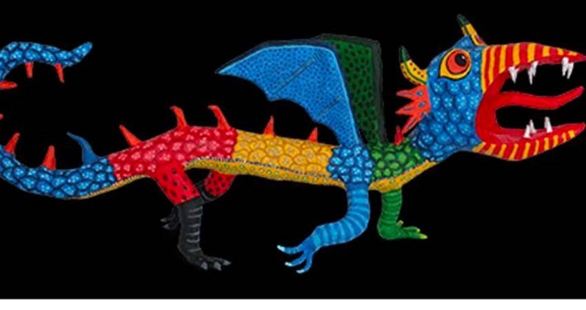 Google rinde colorido homenaje a Pedro Linares, creador de los alebrijes
