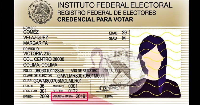 Credenciales del INE que vencían en 2019 tienen validez hasta el 2 de agosto