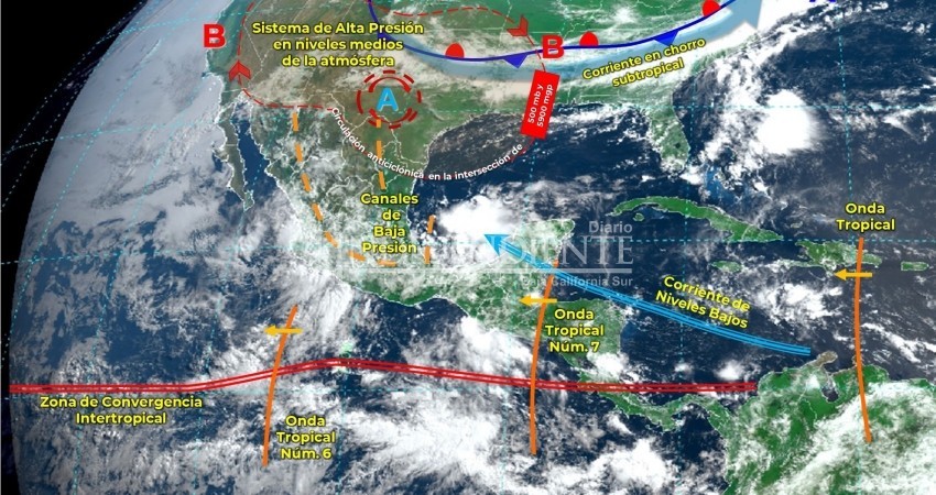 Nublados y temperaturas de hasta 40°C: el pronóstico del fin de semana para BCS
