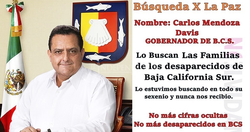 Colectivo lanza “alerta” de persona desaparecida por Mendoza Davis