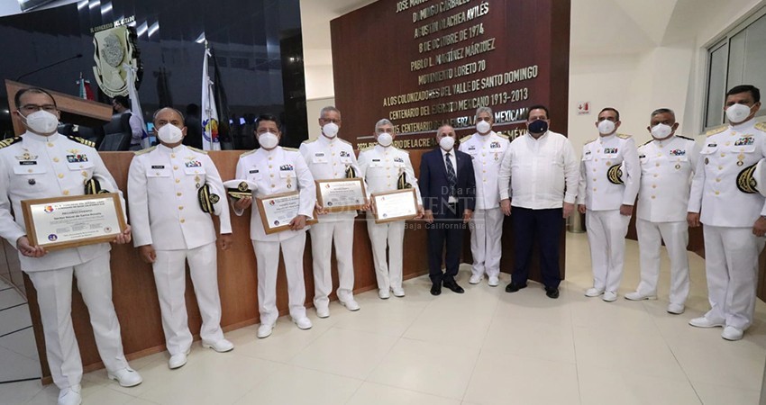 Rinde Congreso de BCS homenaje a la Marina Armada de México