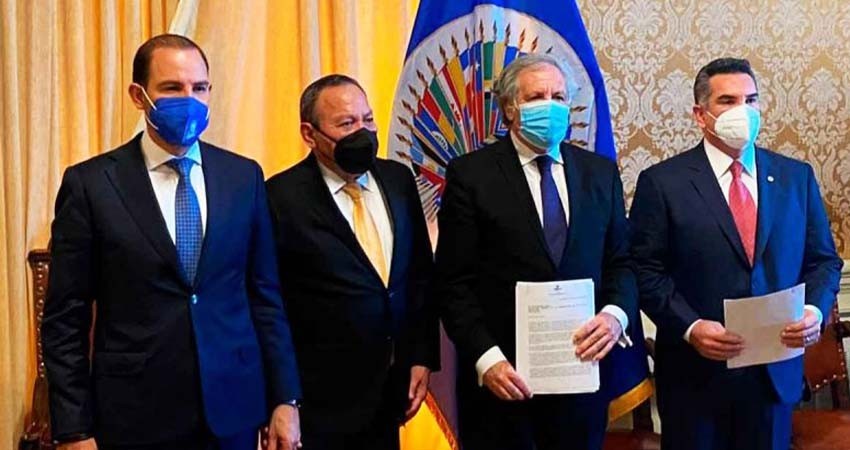 Denuncian PAN, PRI y PRD ante OEA ‘intromisión’ del narco en elecciones