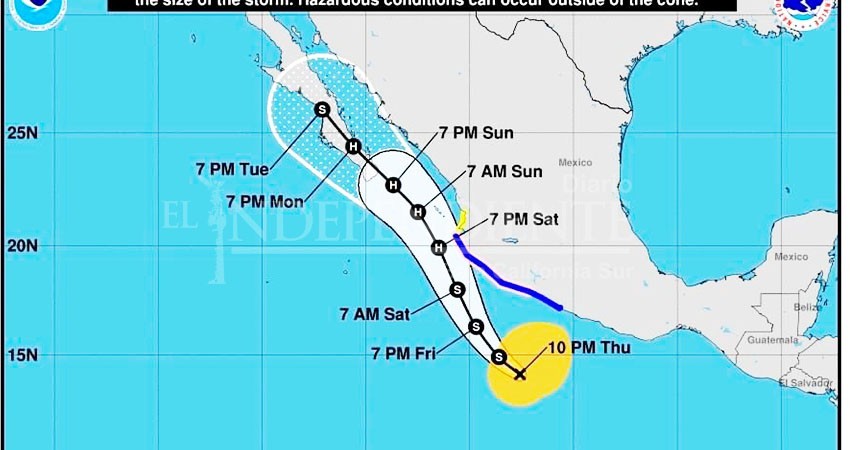 Nora continúa enfilándose a BCS