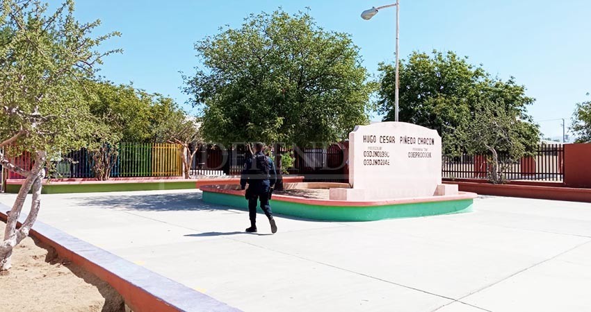 Intensifica Seguridad Pública vigilancia en escuelas de La Paz