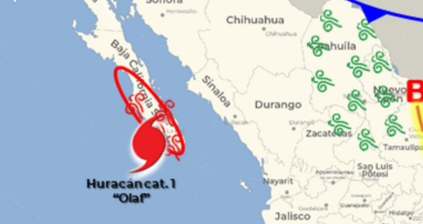 Olaf próximo a impactar en Los Cabos y La Paz,
