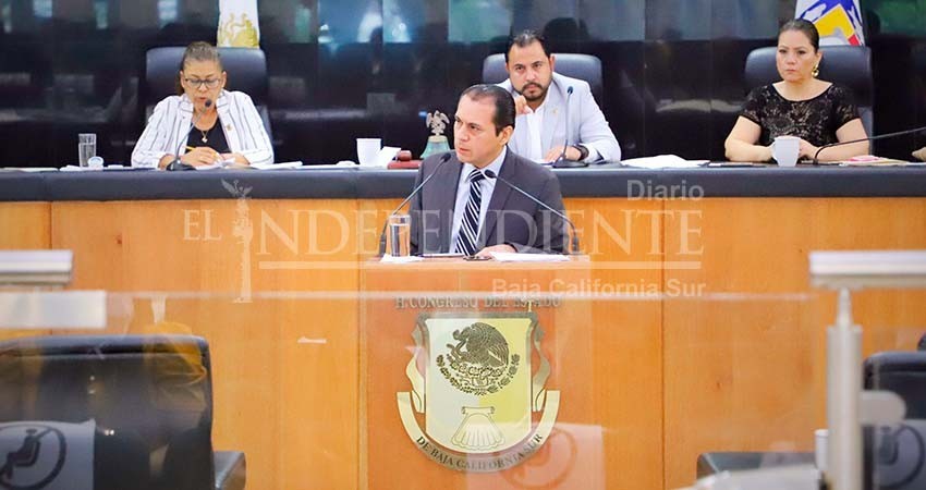 Pleno del Congreso aprueba ratificación de De la Rosa Anaya como procurador de justicia de BCS