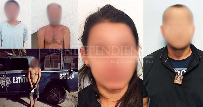 Fueron detenidas cinco personas por diversos delitos