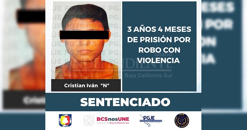 Mediante procedimiento abreviado dan sentencia de 3 años 4 meses de prisión contra sujeto por robo