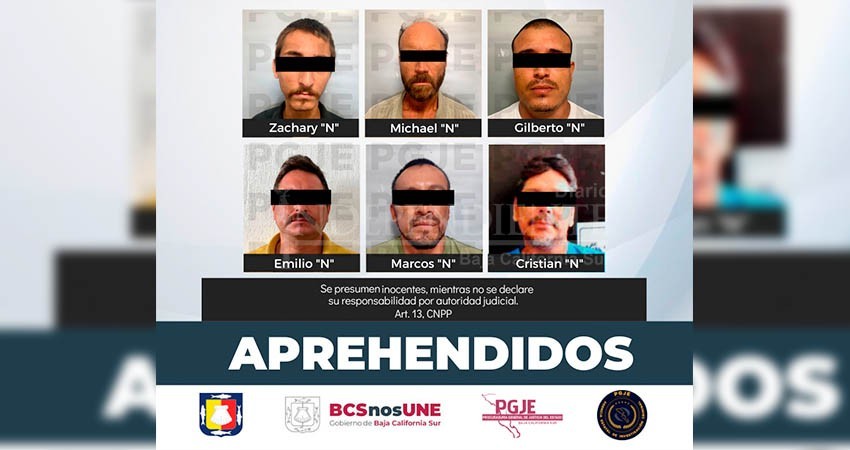 Pone PGJE a disposición de la autoridad judicial a 6 personas por diversos delitos