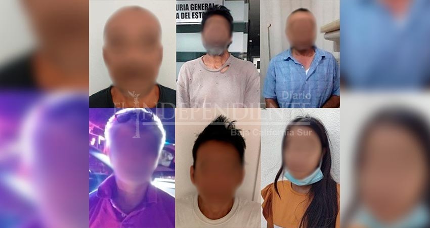 En las últimas horas detuvo la policía estatal a seis personas por diversos delitos