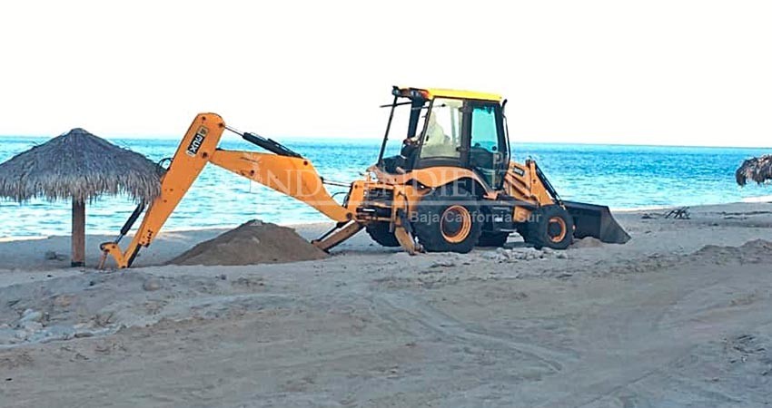 Investiga autoridades destrucción de palapas por empresa particular en El Sargento