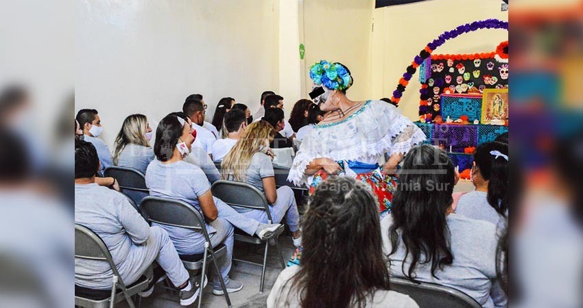 Con actividades alusivas, celebran día de muertos en penales y centro para menores de BCS
