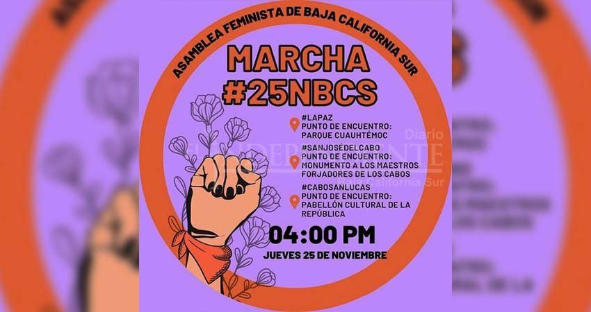 Preparan marcha colectivos feministas para el próximo 25 de noviembre