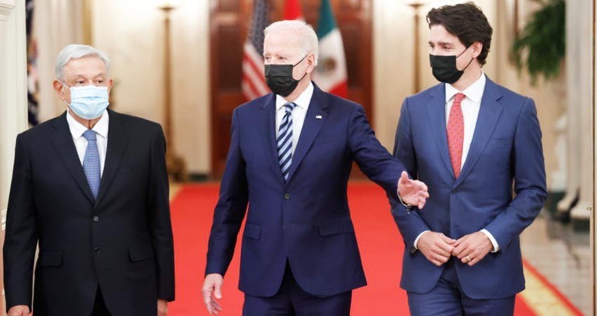 Jefes de Norteamérica alcanzan acuerdos, próxima cumbre de 2022 será en México