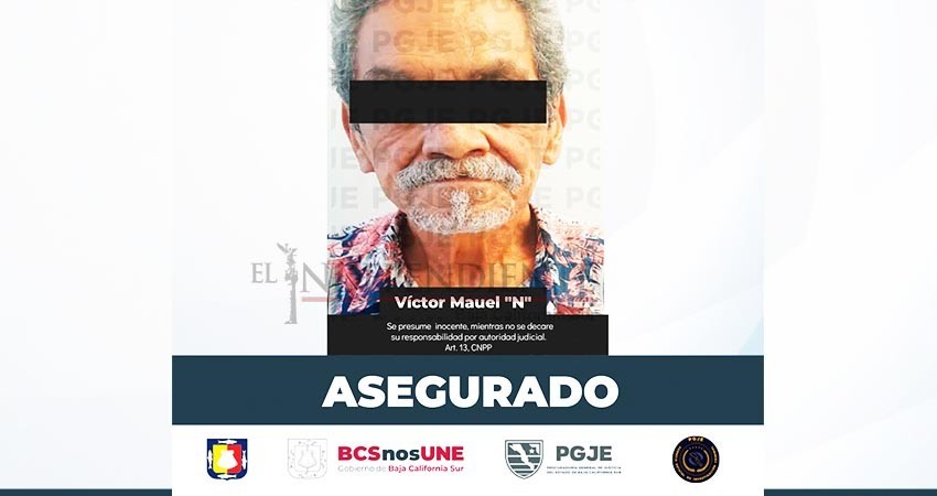 Asegura PGJE a probable narcomenudista en La Paz