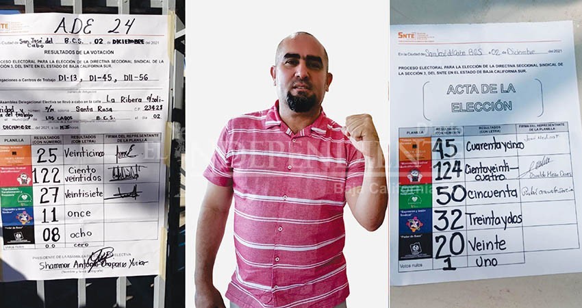 Elmuth Castillo Sandoval virtual ganador de la elección del SNTE-III