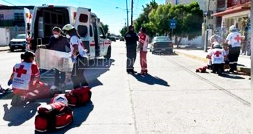 Grave terminó masculino en el hospital tras ser atropellado