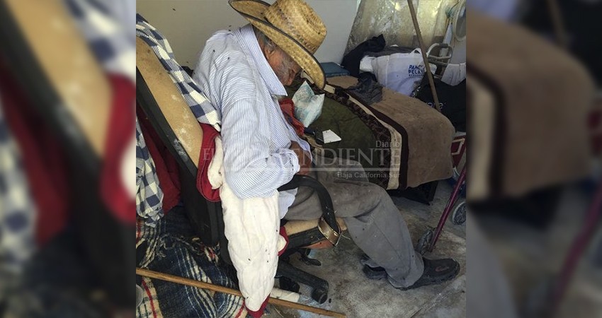 Rescata DIF Mulegé adulto mayor abandonado por su hija 