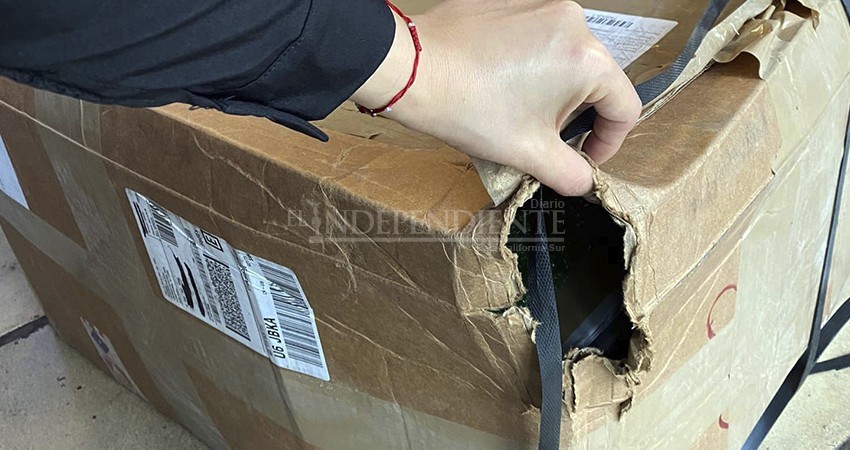 Alertan de presunto robo en envío  mercancía en conocida paquetería de La Paz 