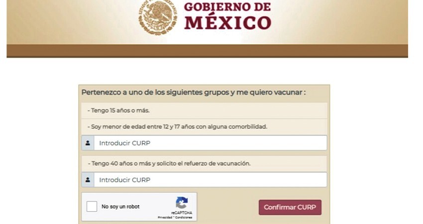 Abren registro para dosis de refuerzo contra Covid-19 para personas de 40 años o más