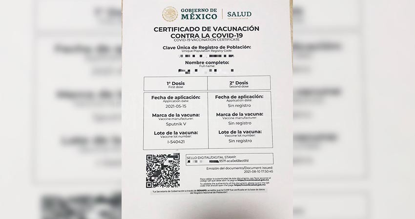Aún desconocen si dosis de refuerzo serán integradas a los certificados de vacunación contra Covid-19