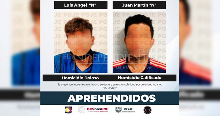 Fueron detenidos dos hombres por el delito de homicidio en hechos diferentes