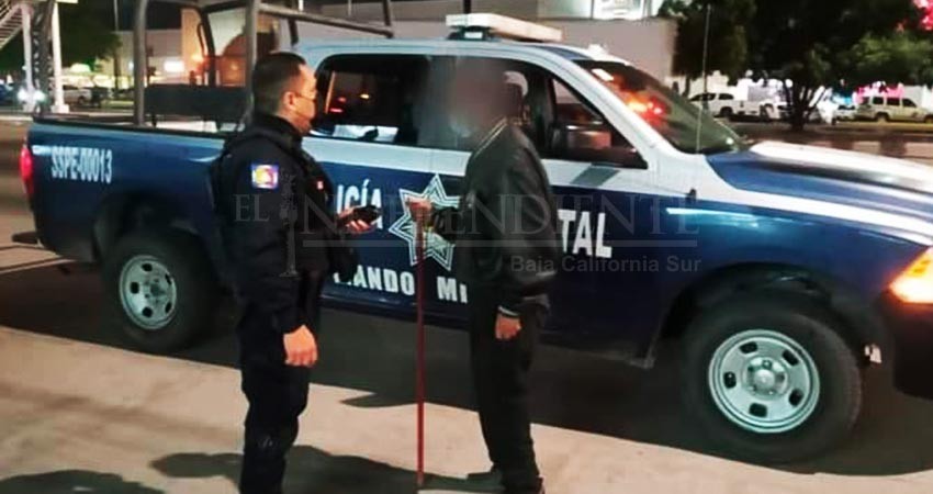 Localiza Policía Estatal adulto octogenario reportado como extraviado en La Paz 
