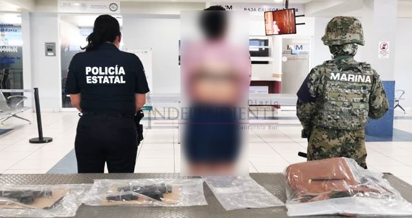 Detienen una persona con armas de fuego en puerto Pichilingue