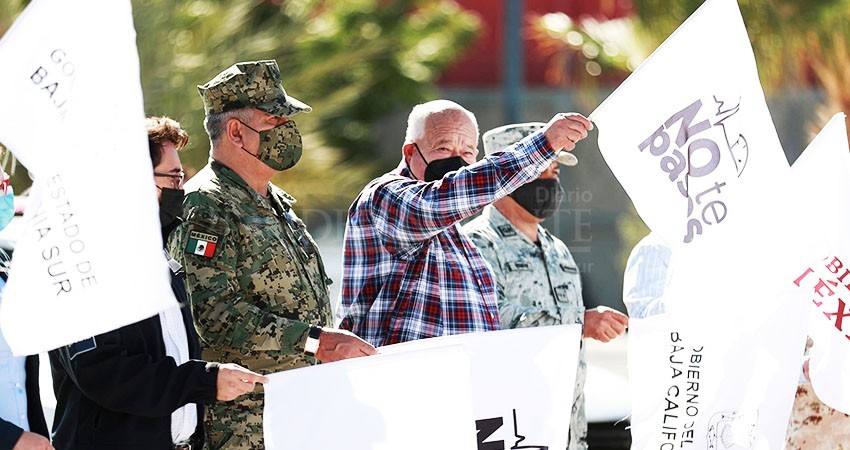 Dan banderazo a la campaña de prevención de siniestros viales “No te pases”