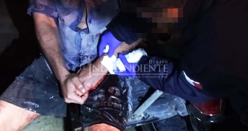 Lesionado terminó en el hospital por defender a su novia de desconocidos