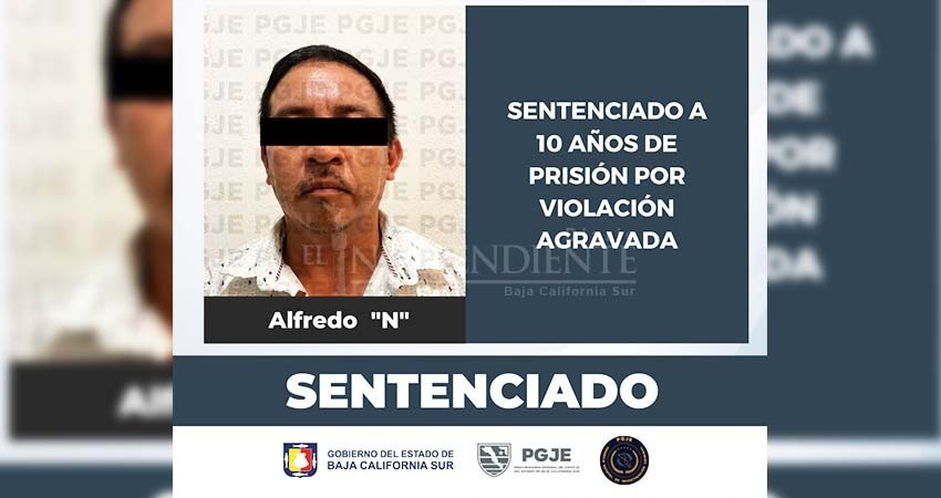 Sentencia a de 10 años de prisión a culpable de violación agravada