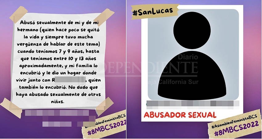 Ecos del 8M: Asamblea feminista denuncia acoso, extorsión y violencia a través de tendedero digital