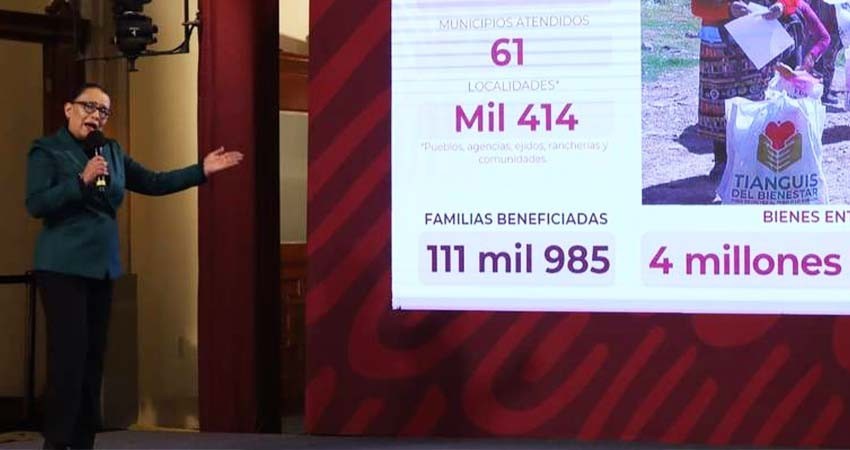 Tianguis de Bienestar beneficia a 11 mil familias con productos incautados