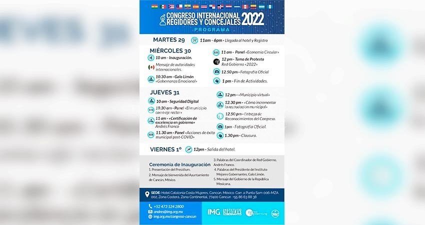 Para propulsar el crecimiento del destino, el Gobierno de Los Cabos asistirá al Congreso Internacional de Regidores y Concejales 2022