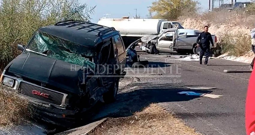 Aparatoso choque de cuatro vehículos rumbo a Los Planes