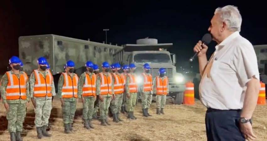 AMLO llama a militares a defender el Tren Maya como al AIFA