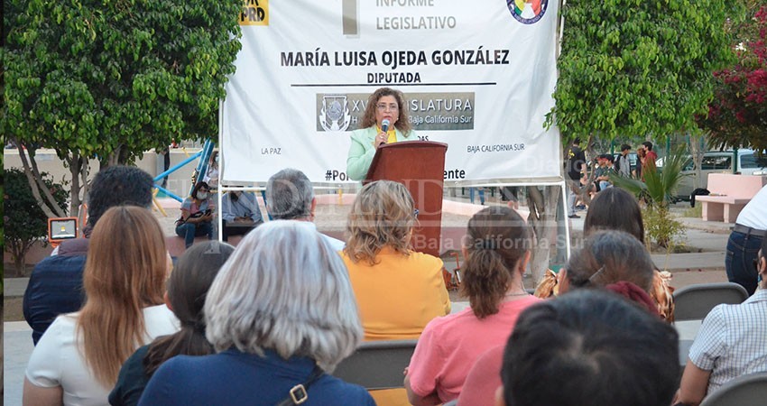 Rinde primer Informe la Diputada María Luisa Ojeda González