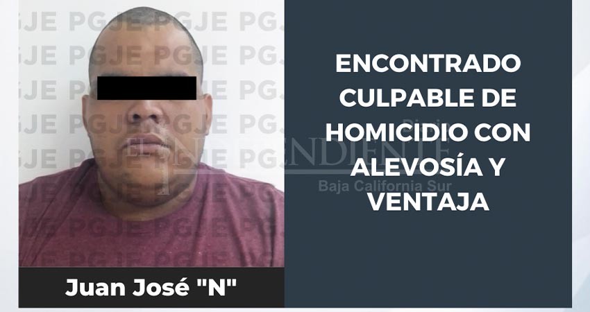 Por homicidio calificado con alevosía y ventaja dan fallo condenatorio contra Juan José “N”