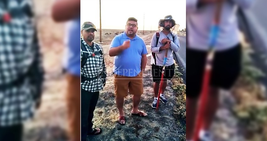 Caminará más de 700 kilómetros en cumplimiento a una manda