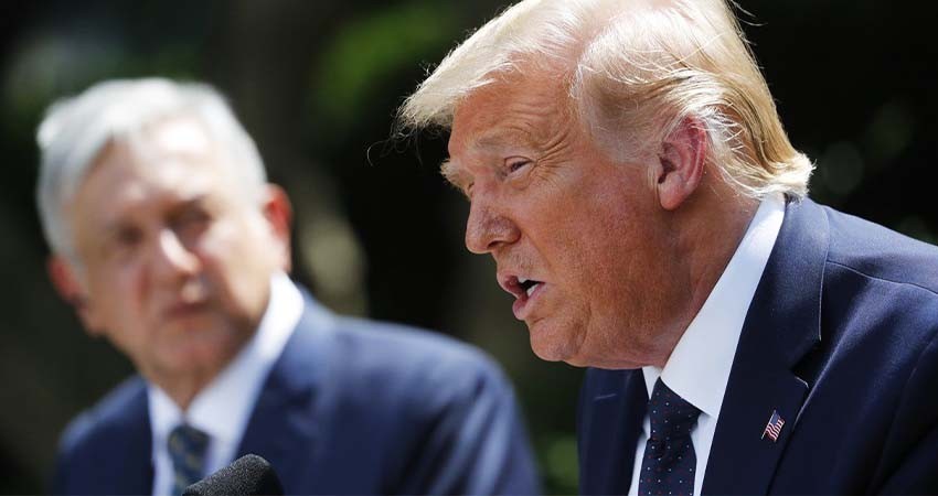 Asegura Trump que amenazó al gobierno de AMLO para que militarizara la frontera