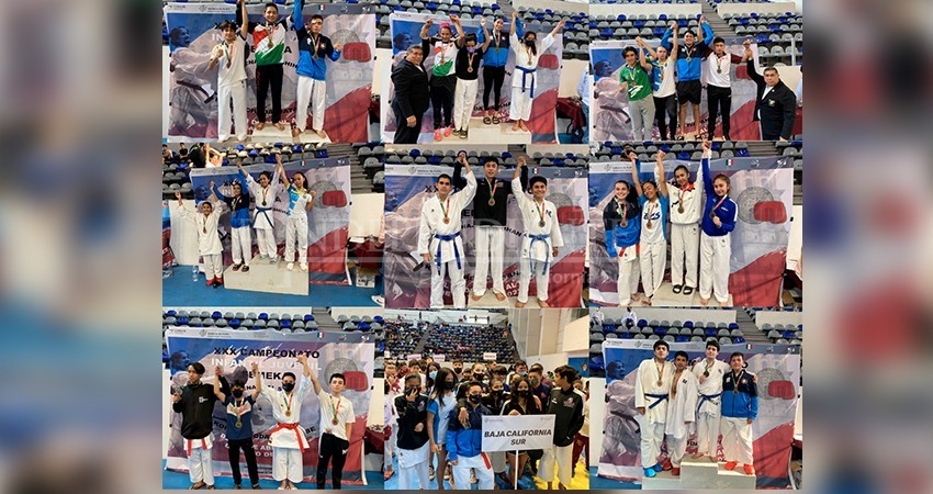Destacan karatecas Sudcalifornianos en el nacional de Puebla