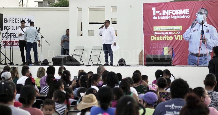 Reitera el diputado Luis Armando Díaz compromiso con BCS