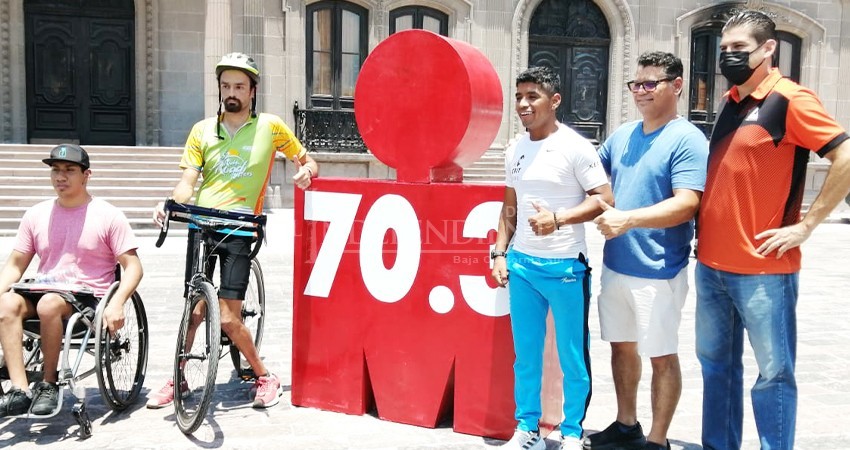 Por primera vez, atletas con discapacidad de Los Cabos participan en el triatlón internacional Ironman 70.3 Monterrey 2022