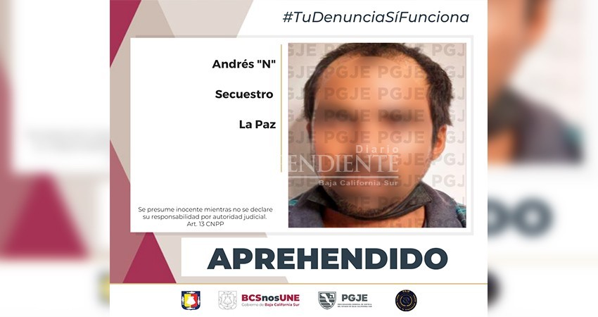 Queda desarticulada otra banda de secuestradores en La Paz con la aprehensión de “El Henry