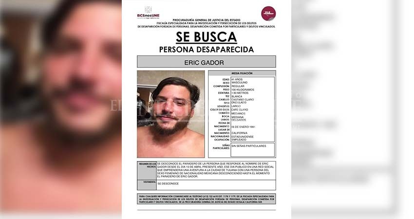 Buscan a Érick desde abril, desapareció de la comunidad de La Ventana